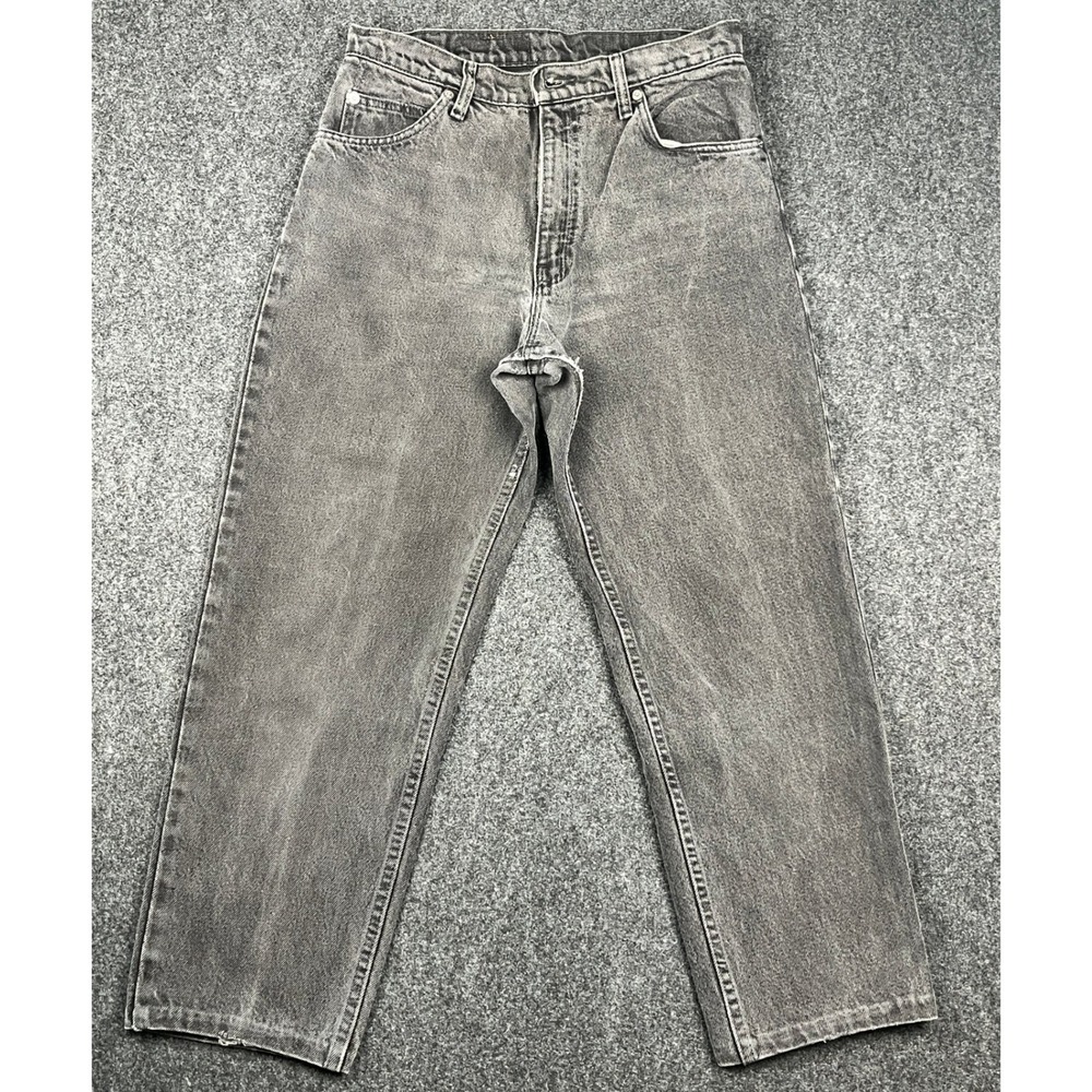Vintage Levi's 550 Jeans Mens 30x33 Faded Black Gray USA Made Relaxed Tapered